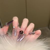Nouvelles Faux Ongles Artificiels Personnalisables à Coller, Marque Privée, Réutilisables, avec Colle, Différentes Tailles, Vente en Gros