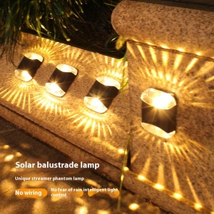 Giardino esterno 4LED lampada da parete <span class=keywords><strong>solare</strong></span> IP67 di piccole dimensioni impermeabile luce notturna decorativa alimentata da <span class=keywords><strong>pannello</strong></span> <span class=keywords><strong>solare</strong></span> - Product Image 2