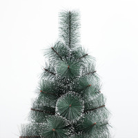 Sapin de Noël Artificiel Vert de Haute Qualité avec Neige Artificielle, Aiguilles de Pin, Support Métallique, 3-8 pieds, pour Ambiance Intérieure et Décoration de Scène
