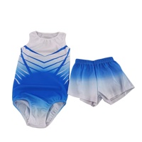 Justaucorps sans manches pour filles Winora avec rayures violettes et blanches, taille élastique, vêtements de danse pour enfants