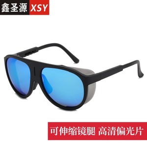 Pilot Sunglasses Polarized UV Protection Men's Outdoor Cycling Glasses Replaceable Lenses <b>Large</b> <b>Frame</b> Aviator Style - Product Image 5