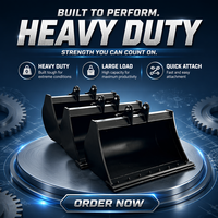 Bucket Hidrolik OEM/ODM Single Grading Bucket Hydraulic Tilting Bucket untuk Mini Excavator 2-3.5 Ton