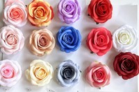 Tête de fleur de rose artificielle en soie, prix d'usine, pour décoration de mariage et de fenêtre de maison