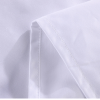 Parure de lit d'hôtel de luxe 5 étoiles, logo de la marque, taille personnalisée, housse de couette, drap blanc, 100% coton