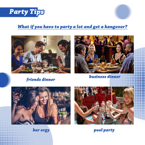 Stiker South Moon Hangover Setelah Mabuk, Perawatan Kesehatan untuk Mengatasi Mabuk, Melindungi Hati, Stiker Titik Akupuntur Asam Folat - Product Image 2