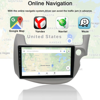 Autoradio pour HONDA FIT JAZZ DROITE 2007-2013 Navigation GPS Carplay Android Auto Stéréo Vidéo Écran Tactile Lecteur Multimédia de Voiture