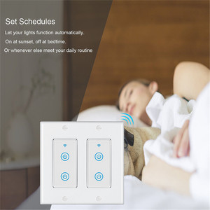 SIXWGH 4-Gang Smart Light para Tuya WiFi Switch Durable PC Quad Circuit Panel táctil funciona con <span class=keywords><strong>Alexa</strong></span>/<span class=keywords><strong>Google</strong></span> Home para UL Listed - Product Image 3