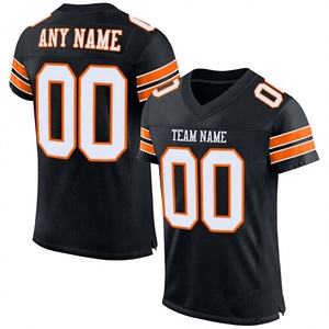 Custom Design American Football Jersey Quick Dry Breathable 100% Polyester <b>Plus</b> <b>Size</b> Unisex Adult 300g Fabric Heat-Transfer - Product Image 1