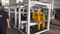 Machine de moulage par extrusion-soufflage automatique pour la fabrication de bouteilles, bidons et conteneurs en plastique HDPE PP, avec écran tactile PLC
