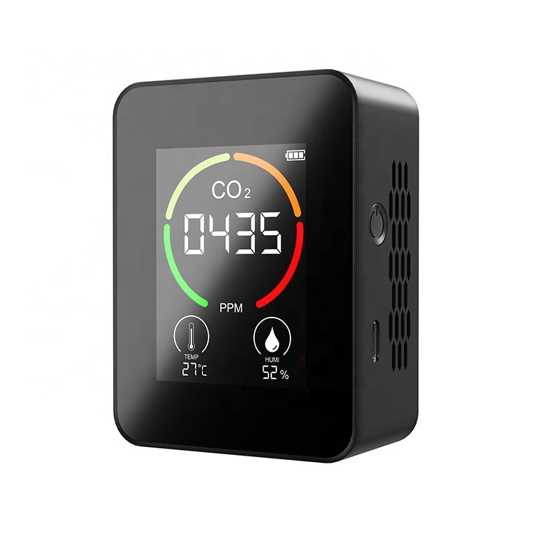 NDIR CO2 Monitor Intelligent Carbon Dioxide gas Detector USB Recharge Brand new Sensor CO2