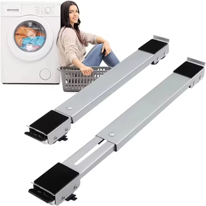 Support de meuble réglable à rotation 360°, support universel mobile pour réfrigérateur, base pour machine à laver avec roulettes - Product Image 6
