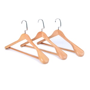 Antique Wood Cedar <strong>Coat</strong> <strong>Hanger</strong> Natural Dark Brown Wholesale with Fixed Bar Clothes Rack &amp; <strong>Rail</strong> - Product Image 4