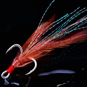 ตะขอตก<span class=keywords><strong>ปลา</strong></span>3สีพร้อมจี้ขนนกอุปกรณ์เสริมสำหรับ WCH-11ทีเซอร์เบ็ดตกปลาสามชั้น - Product Image 1