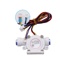 Débitmètre miniature à effet Hall 2/3 points, combinant TDS, température et débit, pour distributeur d'eau