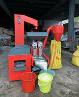 Machine à riz entièrement automatique 500 kg/h 600 kg/h, machine de traitement multifonctionnelle commerciale à double tête pour riz et blé