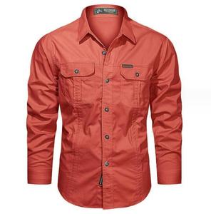 <span class=keywords><strong>Camicie</strong></span> da trekking da esterno a manica lunga Multi-tasca giacca da uomo Casual camicia Cargo in cotone di grandi dimensioni - Product Image 4