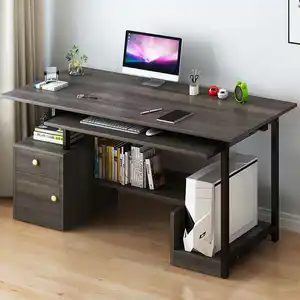 家用木质电脑桌表金属架卧室