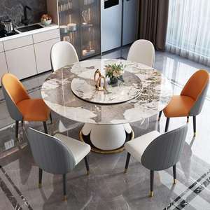 Ensemble de table et chaises de salle à manger de luxe moderne 6 places pour la maison, prix de gros abordable pour la salle à manger - Product Image 5