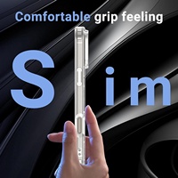 Nouvelle coque de téléphone magnétique transparente pour iPhone 17, étui antichoc en acrylique transparent pour iPhone 18, 17 Air, 16, 15 Pro Max