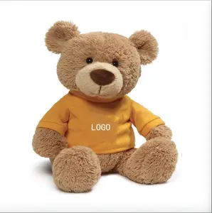 Customized Branded Plush Toy Teddy Bear Soft Toy With T-shirt Classic Stuffed Animal