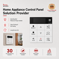 Panel Sakelar Membran LED dengan Overlay Grafis, Panel Sentuh Lembut, Pencetakan Kustom, Keyboard Pengontrol PC, Keypad dengan Jendela LED Berwarna