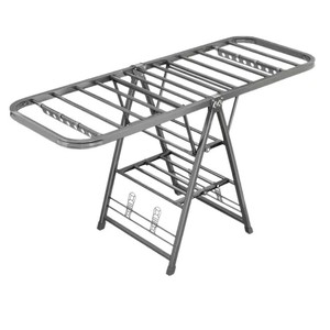 Folding Clothes <b>Drying</b> <b>Rack</b> X Type Rectangle Standing Mobile For Home Balcony Indoor Outdoor Use - Product Image 5