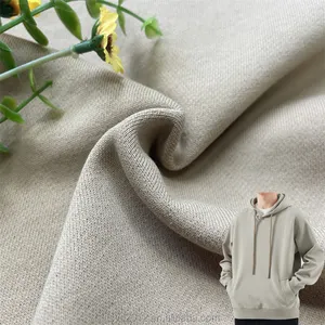 100% tela de algodón 360gsm Sudadera con capucha French Terry suave y absorbente French Terry de fibras naturales