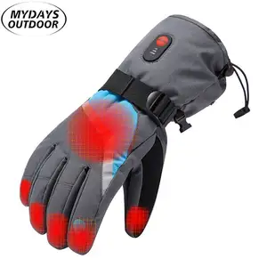 Mydays Gants chauffants étanches et rechargeables pour la randonnée, le ski et la moto.