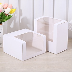 Cardboard <b>Gift</b> Box with Window <b>Gift</b> Box with Window <b>clear</b> for Hats and Caps White <b>Gift</b> <b>Boxes</b> with <b>Clear</b> Window - Product Image 3