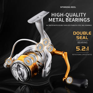 Carrete de Pesca Giratorio de Alta Calidad Rooblinos <span class=keywords><strong>TC</strong></span> 5.2:1 5+1BB - Product Image 1