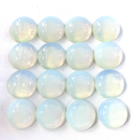 Pierres d'Opale Synthétique 12mm Cabochons Perles Blanches Marque QXB pour Décoration de Montres et Fabrication de Bijoux en Gros 4-25mm Origine CN/GUA