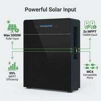 Système solaire hybride AC tout-en-un 5kW compatible avec les normes européennes, IP65, pour l'alimentation de secours domestique, prêt à l'emploi