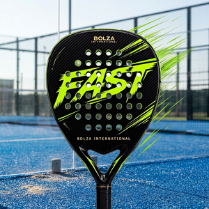 Bolza International Overgrip de paddle-tennis léger en fibre de carbone, poignée EVA, forme diamant, taille de face 23CM, absorption des chocs - Product Image 4