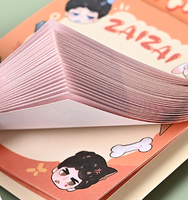Catatan Tempel Buah Kartun Kustom 80 Lembar Memo Pad Perekat Sendiri Kertas Tebal Alat Tulis Sekolah Anak-Anak Logo Warna Sesuai Pesanan