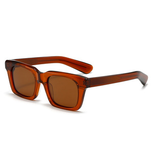 Lunettes de soleil polarisées carrées vintage 2026 personnalisées avec logo, en acétate, pour hommes et femmes, verres TAC UV400 - Product Image 5