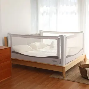 Chocchick Bumper tempat tidur balita, bantalan pelindung bayi tinggi dapat diatur, Bumper tempat tidur vertikal untuk Ukuran Queen