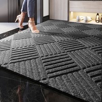 Maßgefertigter Teppich mit Streifenmuster Moderner Minimalistischer Rechteckiger Bodenteppich Eingangsbereich Fußmatte Wasserabsorbierend Pflegeleichte Matte