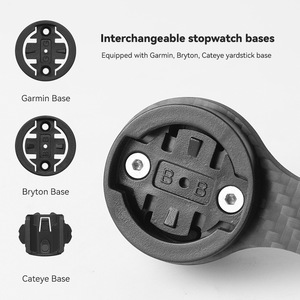Support de guidon en fibre de carbone pour ordinateur de vélo Yueli, léger, compatible avec Garmin, Bryton, Cateye - Product Image 3