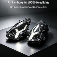 Ensemble de phares LED complets pour Lamborghini Aventador LP700 11-17 OE 471941003 Plug&Play Remplacement OEM Phare avant en forme de Y avec DRL