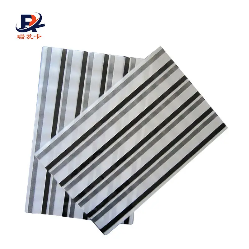 Wholesale A4 0.08mm PVC Coated Overlay with Black Hico Magnetic Stripe for PVC Card