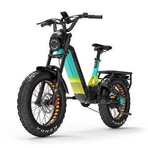 For RX800 Plus 1000W Orange Fat Tire E-MTB Offroad Full Suspension Hydraulic Brakes Lithium EU Stock Ebike - Product Image 2