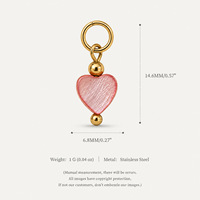 Nouveauté 2026 : Breloques personnalisées DIY en acier inoxydable, bijoux fantaisie avec pierres colorées, perles et pendentifs plaqués or 18 carats PVD pour la création de bijoux et cadeaux