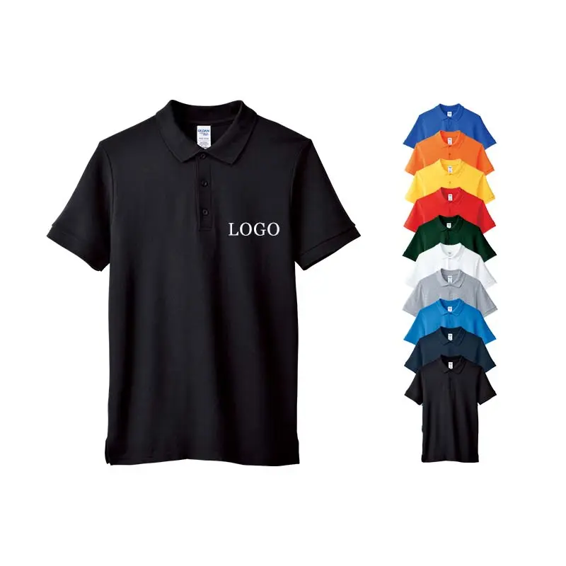 Polo manches longues Homme, t-shirt marque De Golf 100% coton, simple et brodé, Logo personnalisé simple, style décontracté