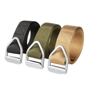 Men's Nylon Fabric Outdoor Tactical Belt Automatic Quick Release Buckle Belt Hunting Hiking Sports EVA Padding Belt