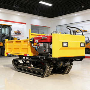 รถดัมพ์ตีนตะขาบขนาดเล็ก เครื่องยนต์ดีเซล 2 ตัน พร้อมปั๊มไฮดรอลิกและรางตีนตะขาบ รับประกัน 1 ปี รถตักล้อยางขับเคลื่อน 4 ล้อ - Product Image 4