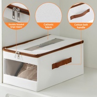 Organisateur de casquettes empilable pour casquettes de baseball, boîte de rangement pliable en tissu cationique lavable, capacité de 12 casquettes avec couvercle transparent