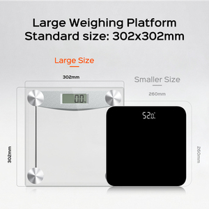 Balance de salle de bain électronique de haute qualité 150 kg, mini balance numérique portable pour le poids corporel - Product Image 2
