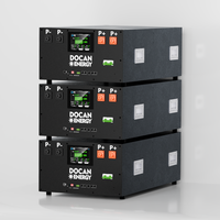 Kit de boîte de batterie DIY Docan Energy 15KWh 314AH LiFePO4 avec BMS JK PB2A16S20P 200A V19 et bornes M8 pour stockage d'énergie solaire