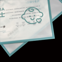 Sacs en plastique à fermeture éclair imprimés sur mesure, pochette refermable mate avec logo personnalisé pour l'emballage de sous-vêtements et de vêtements intimes pour enfants