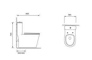 Inodoro de Cerámica Personalizado, Alargado, para Baño, <span class=keywords><strong>WC</strong></span> Moderno para Hotel, Ahorro de <span class=keywords><strong>Agua</strong></span>, Sanitario de Una Pieza - Product Image 2